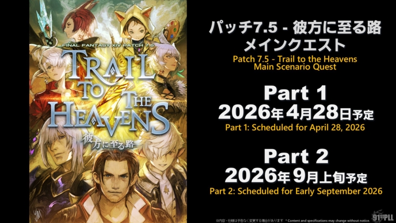 パッチ7.5「彼方に至る路」情報